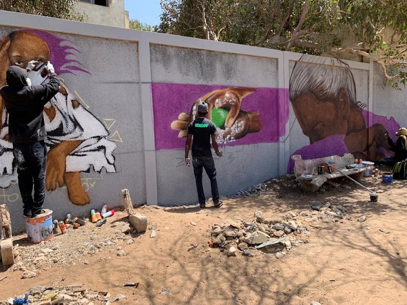 graffitis de RBS Crew à Dakar