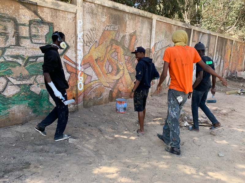 graffitis de RBS Crew à Dakar